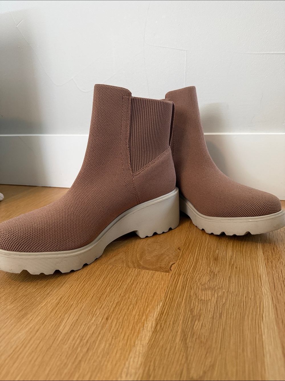 VIVAIA Round Toe Chunky Platform Travel Boots (Everly) in Brown
